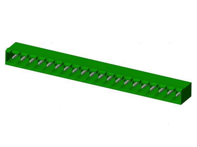 Connector: ontkoppelbare terminal strip; contact; mannelijk Connector: ontkoppelbare terminal strip; contact; mannelijk